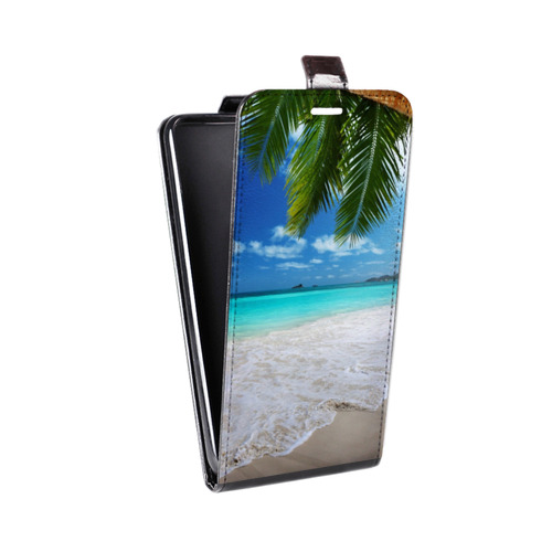 Дизайнерский вертикальный чехол-книжка для HTC Desire Eye пляж