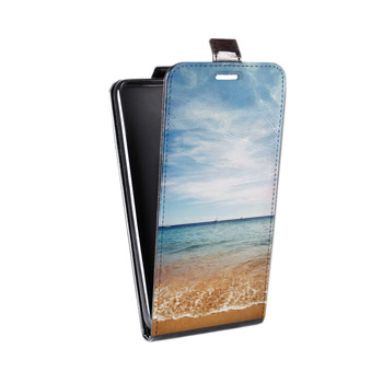 Дизайнерский вертикальный чехол-книжка для BlackBerry Motion пляж (на заказ)