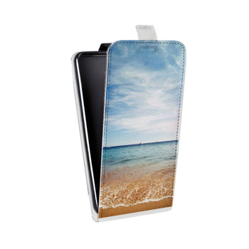 Дизайнерский вертикальный чехол-книжка для Huawei Honor 8 пляж (на заказ)
