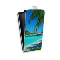 Дизайнерский вертикальный чехол-книжка для Alcatel One Touch Hero пляж