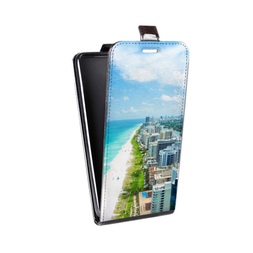 Дизайнерский вертикальный чехол-книжка для HTC One A9S пляж