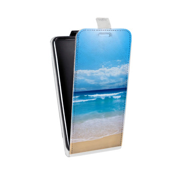 Дизайнерский вертикальный чехол-книжка для OPPO F5 пляж (на заказ)