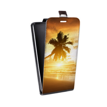 Дизайнерский вертикальный чехол-книжка для HTC U12 Plus пляж (на заказ)
