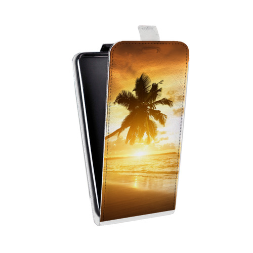 Дизайнерский вертикальный чехол-книжка для OPPO Reno пляж