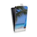 Дизайнерский вертикальный чехол-книжка для Huawei P40 пляж