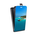 Дизайнерский вертикальный чехол-книжка для Realme 7 пляж