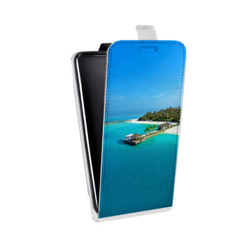Дизайнерский вертикальный чехол-книжка для HTC Desire 300 пляж (на заказ)