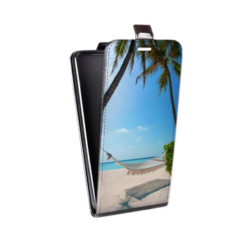 Дизайнерский вертикальный чехол-книжка для Huawei P30 Pro пляж (на заказ)