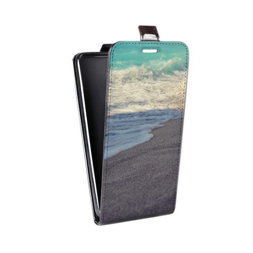Дизайнерский вертикальный чехол-книжка для HTC Desire 400 пляж