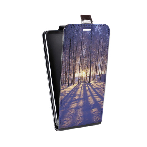 Дизайнерский вертикальный чехол-книжка для LG Optimus G2 mini зима
