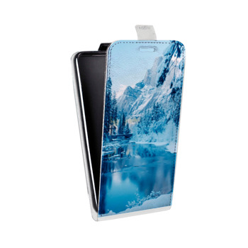 Дизайнерский вертикальный чехол-книжка для Huawei Honor 8 зима (на заказ)