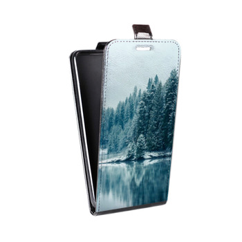 Дизайнерский вертикальный чехол-книжка для Huawei P9 Lite зима (на заказ)