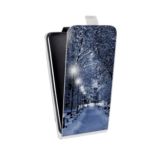 Дизайнерский вертикальный чехол-книжка для ASUS ZenFone 3 Max ZC553KL зима