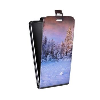 Дизайнерский вертикальный чехол-книжка для Huawei Honor 7A Pro зима (на заказ)