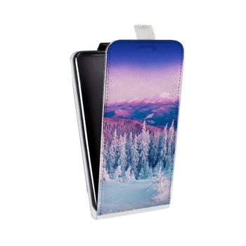 Дизайнерский вертикальный чехол-книжка для Huawei Honor Play зима (на заказ)