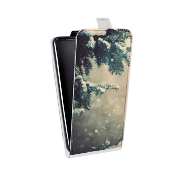 Дизайнерский вертикальный чехол-книжка для HTC U12 Plus зима (на заказ)
