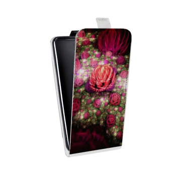 Дизайнерский вертикальный чехол-книжка для HTC U12 Plus Абстракции Фрактал (на заказ)