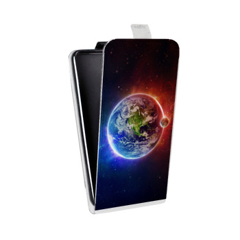Дизайнерский вертикальный чехол-книжка для Samsung Galaxy S6 Edge стихии (на заказ)