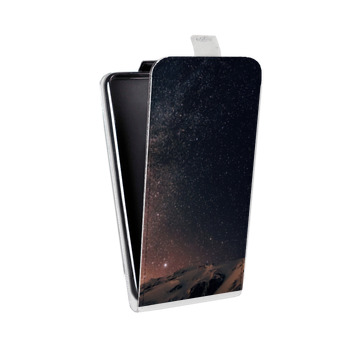Дизайнерский вертикальный чехол-книжка для Samsung Galaxy S6 Edge ночь (на заказ)