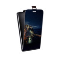 Дизайнерский вертикальный чехол-книжка для Samsung Galaxy A8 ночь