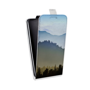 Дизайнерский вертикальный чехол-книжка для HTC U12 Plus горы (на заказ)