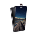 Дизайнерский вертикальный чехол-книжка для HTC One X10 горы