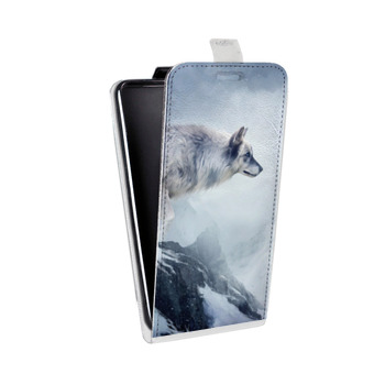 Дизайнерский вертикальный чехол-книжка для Iphone 5s горы (на заказ)