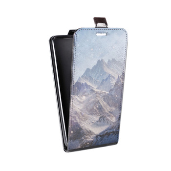 Дизайнерский вертикальный чехол-книжка для Iphone 7 Plus / 8 Plus горы (на заказ)