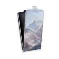 Дизайнерский вертикальный чехол-книжка для LG G7 Fit горы