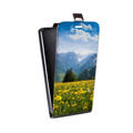 Дизайнерский вертикальный чехол-книжка для Nokia 3.4 горы