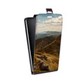 Дизайнерский вертикальный чехол-книжка для Nokia 7 горы