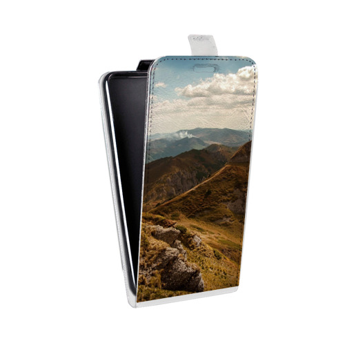 Дизайнерский вертикальный чехол-книжка для Alcatel Idol 5S горы