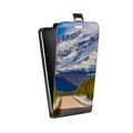 Дизайнерский вертикальный чехол-книжка для Alcatel One Touch Pop D3 горы