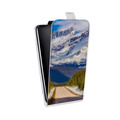 Дизайнерский вертикальный чехол-книжка для Alcatel Shine Lite горы