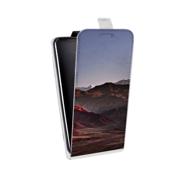 Дизайнерский вертикальный чехол-книжка для Huawei P10 горы (на заказ)
