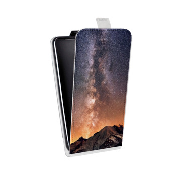 Дизайнерский вертикальный чехол-книжка для Asus ZenFone 3 Max горы (на заказ)