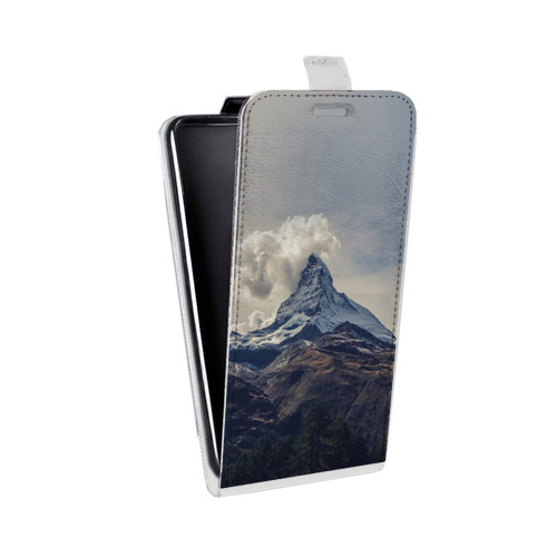 Дизайнерский вертикальный чехол-книжка для Samsung Galaxy J7 горы