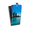 Дизайнерский вертикальный чехол-книжка для HTC Desire 601 озеро