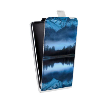 Дизайнерский вертикальный чехол-книжка для Alcatel One Touch Pop D5 озеро (на заказ)