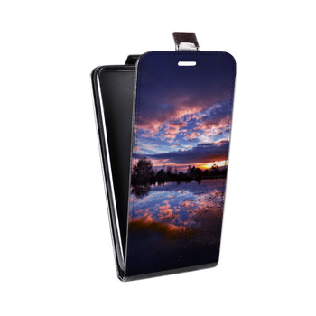 Дизайнерский вертикальный чехол-книжка для Sony Xperia E4g озеро (на заказ)