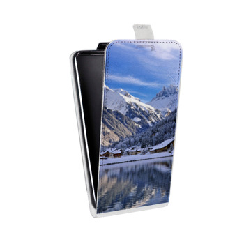 Дизайнерский вертикальный чехол-книжка для Samsung Galaxy S6 Edge озеро (на заказ)
