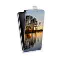 Дизайнерский вертикальный чехол-книжка для Nokia 5.1 озеро