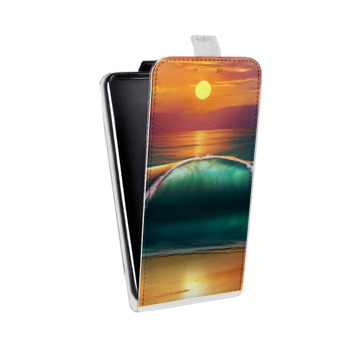 Дизайнерский вертикальный чехол-книжка для Huawei Honor 5C волны (на заказ)