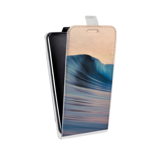Дизайнерский вертикальный чехол-книжка для LG G7 Fit волны