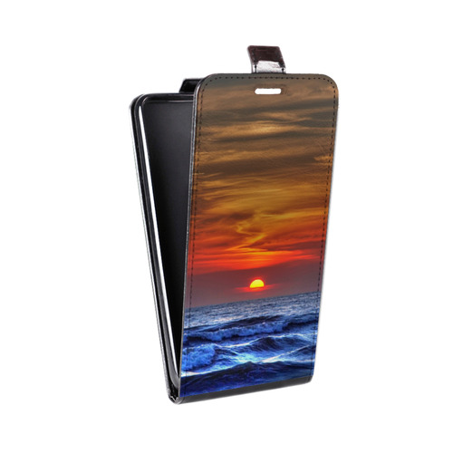 Дизайнерский вертикальный чехол-книжка для Samsung Galaxy A01 Core волны