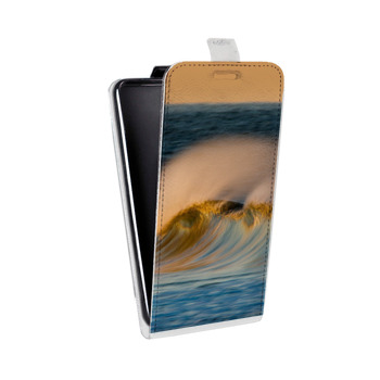 Дизайнерский вертикальный чехол-книжка для Sony Xperia E4g волны (на заказ)
