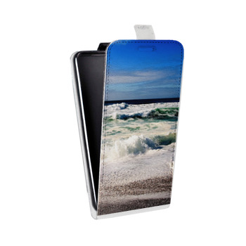 Дизайнерский вертикальный чехол-книжка для Sony Xperia E5 волны (на заказ)