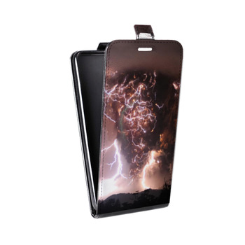 Дизайнерский вертикальный чехол-книжка для Samsung Galaxy S8 Plus молния (на заказ)