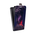 Дизайнерский вертикальный чехол-книжка для Asus ZenFone 3 5.2 молния