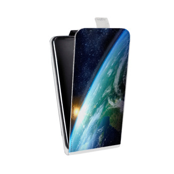 Дизайнерский вертикальный чехол-книжка для Samsung Galaxy Alpha восход (на заказ)